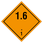 Etikette Gefahrgutklasse 1.6 Ohne Text