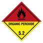 Etikette Gefahrgutklasse 5.2 Gefahrhinweis Organic Peroxide/ Organisches Peroxid
